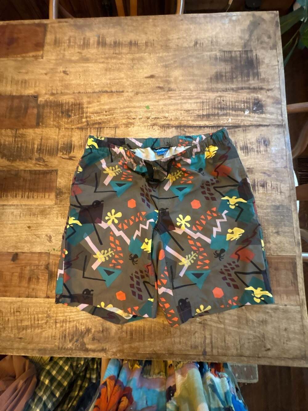 Kavu Retro All Over Print Elastic Waistband Shorts Men’s M